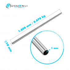 Alüminyum Boru Dış Çap 10mm  Et Kalınlık 1mm